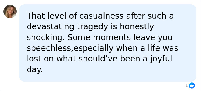 A comment on the video showing woman's blasé behavior at police station after taking bride's life on wedding day. A comment on the video showing woman's blasé behavior at police station after taking bride's life on wedding day.