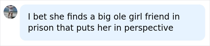 A comment about the woman's future in prison after taking bride's life on wedding day. A comment about the woman's future in prison after taking bride's life on wedding day.