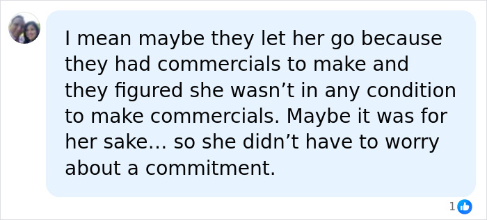 A social media comment speculating on Neutrogena's actions regarding Hayden Panettiere amidst the boycott and passing.