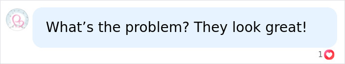 A comment bubble reads, What's the problem? They look great! addressing Leni Klum's lingerie shoots. A comment bubble reads, What's the problem? They look great! addressing Leni Klum's lingerie shoots.