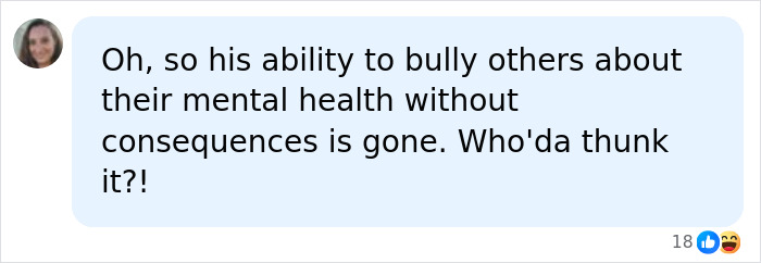 A social media comment from a user exposing Perez Hilton's crisis, detailing his past bullying regarding mental health. A social media comment from a user exposing Perez Hilton's crisis, detailing his past bullying regarding mental health.