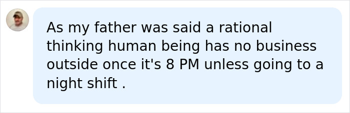A comment about a 15-year-old boy's prison sentence, emphasizing the importance of rational thinking after 8 PM. A comment about a 15-year-old boy's prison sentence, emphasizing the importance of rational thinking after 8 PM.