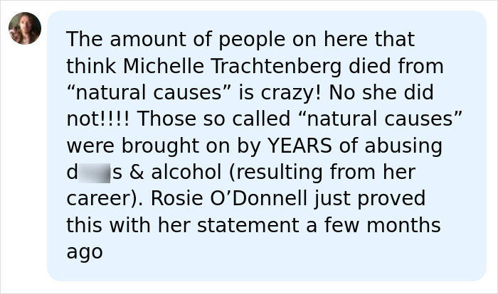 Anna Paquin discusses Michelle Trachtenberg's passing, relating it to child stardom and career-induced a***e. Anna Paquin discusses Michelle Trachtenberg's passing, relating it to child stardom and career-induced a***e.
