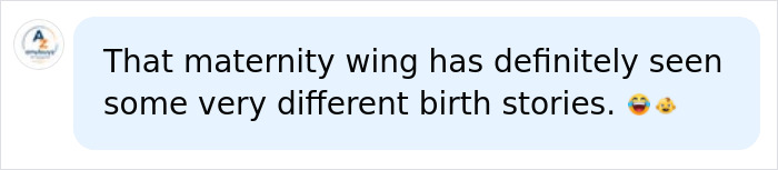 A social media comment on the varied birth stories in the same hospital wing as Kate Middleton. A social media comment on the varied birth stories in the same hospital wing as Kate Middleton.