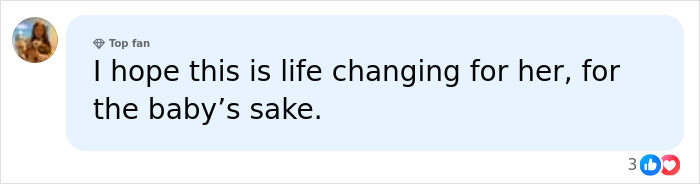 A fan comment hoping for a life-changing experience for Bonnie Blue and her baby after her scandalous pregnancy. A fan comment hoping for a life-changing experience for Bonnie Blue and her baby after her scandalous pregnancy.