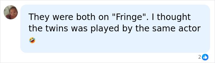 A social media comment about a twin X-Men actor and his brother both appearing in Fringe. A social media comment about a twin X-Men actor and his brother both appearing in Fringe.