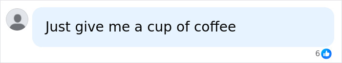 A chat bubble with text: Just give me a cup of coffee, relating to the breakfast habit and mortality risk. A chat bubble with text: Just give me a cup of coffee, relating to the breakfast habit and mortality risk.