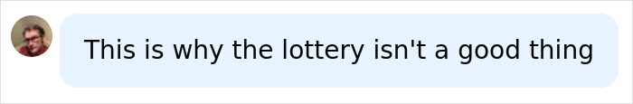 A comment on a lottery winner blowing £80,000, stating that the lottery isnt a good thing. A comment on a lottery winner blowing £80,000, stating that the lottery isnt a good thing.