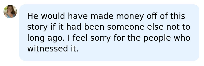 Screenshot of a comment discussing Perez Hilton and the disturbing livestream, feeling sorry for witnesses. Screenshot of a comment discussing Perez Hilton and the disturbing livestream, feeling sorry for witnesses.
