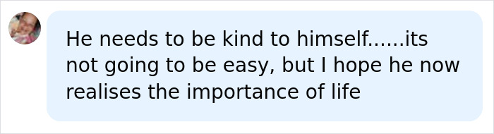 A social media comment about Perez Hilton needing to be kind to himself and realizing the importance of life. A social media comment about Perez Hilton needing to be kind to himself and realizing the importance of life.