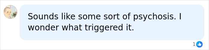 A social media comment about Perez Hilton's disfigurement: Sounds like some sort of psychosis. I wonder what triggered it. A social media comment about Perez Hilton's disfigurement: Sounds like some sort of psychosis. I wonder what triggered it.