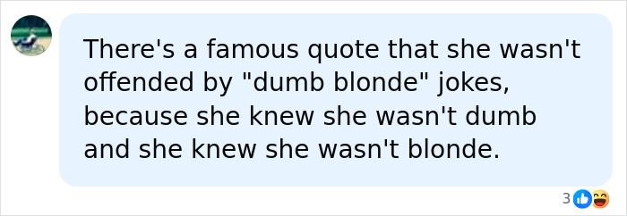 A quote about Dolly Parton not being offended by dumb blonde jokes, revealing insights into her real hair. A quote about Dolly Parton not being offended by dumb blonde jokes, revealing insights into her real hair.