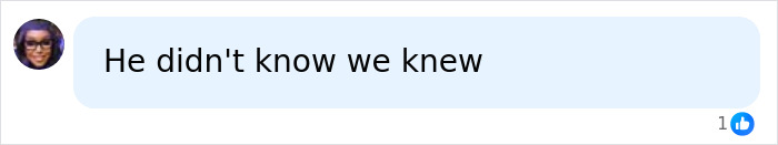 A social media comment saying, He didn't know we knew, about Angelina Jolie's brother's secret live stream. A social media comment saying, He didn't know we knew, about Angelina Jolie's brother's secret live stream.