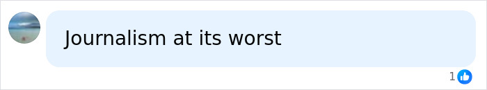 A social media comment stating 'Journalism at its worst' reflecting frustration with the missing teen news.