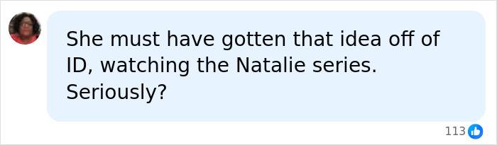 A comment speculating where the 38YO woman got the idea to trick a kind couple.