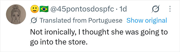 Screenshot of a social media comment in Portuguese, translated to English, reacting to the pregnant influencer's maternity suite.