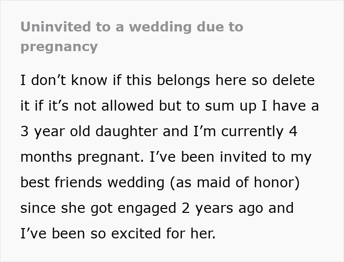 Bride Uninvites Maid Of Honor From The Wedding Out Of Nowhere, Her Reason For It Ends The Friendship Bride Uninvites Maid Of Honor From The Wedding Out Of Nowhere, Her Reason For It Ends The Friendship