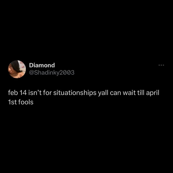 A screenshot of a tweet by Diamond @Shadinky2003, featuring text about hilarious memes and relationship advice.