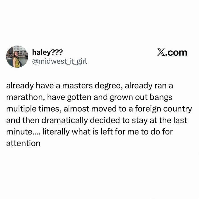 A tweet from @midwest_it_girl listing accomplishments and asking what is left for attention, among hilarious memes.