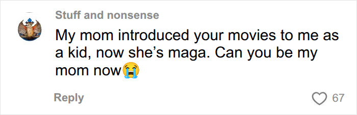 A comment about Rosie O'Donnell and Trump rumors on Jimmy Kimmel, asking Rosie to be their mom.