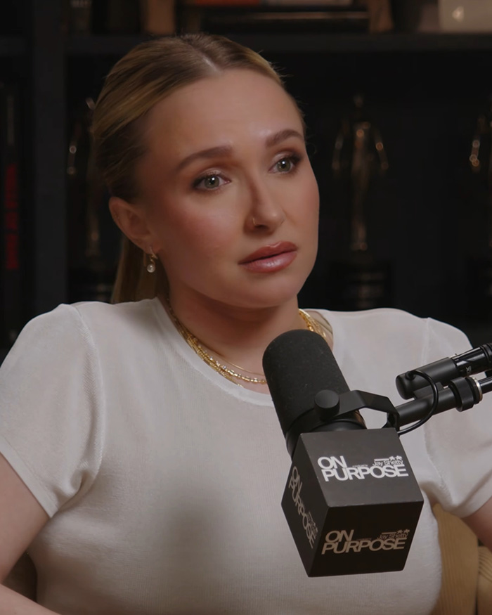 Hayden Panettiere speaking into a microphone during an interview. Ruby Rose slammed for sharing private texts. Hayden Panettiere speaking into a microphone during an interview. Ruby Rose slammed for sharing private texts.