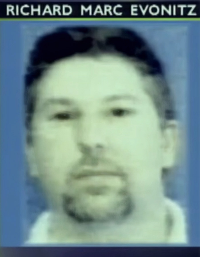 Mugshot of Richard Marc Evonitz, the serial criminal.