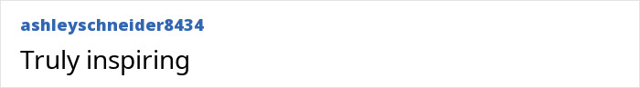 A comment describing the woman who escaped a serial criminal as truly inspiring.