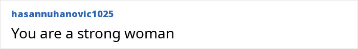 A user comment from hasannuhanovic1025 calling the woman who escaped a serial criminal strong.
