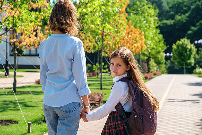 A woman and her adopted baby girl walk down a path, the baby looks back at the camera. Sister tries to kidnap her. A woman and her adopted baby girl walk down a path, the baby looks back at the camera. Sister tries to kidnap her.