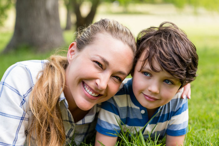 Smiling mom and son. Man pays for dinners, bills, gas and more, GF still wants him to split her son’s sports fees. Smiling mom and son. Man pays for dinners, bills, gas and more, GF still wants him to split her son’s sports fees.