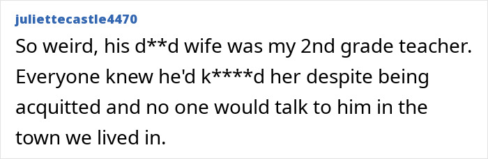 A comment about a kidnapping victim, mentioning her husband was arrested and acquitted, creating local distrust. A comment about a kidnapping victim, mentioning her husband was arrested and acquitted, creating local distrust.