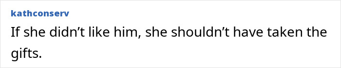 A comment about a kidnapping victim and the gifts she received, highlighting the tragic event. A comment about a kidnapping victim and the gifts she received, highlighting the tragic event.