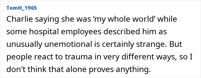 A comment reflecting on the husband's emotional state after a violent kidnapping, her d***h, and his arrest. A comment reflecting on the husband's emotional state after a violent kidnapping, her d***h, and his arrest.