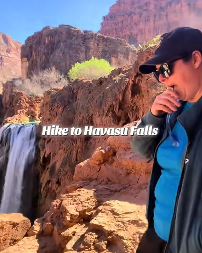 The terminally ill woman on a hike to Havasu Falls, enjoying her revenge and turning tables on her husband. The terminally ill woman on a hike to Havasu Falls, enjoying her revenge and turning tables on her husband.