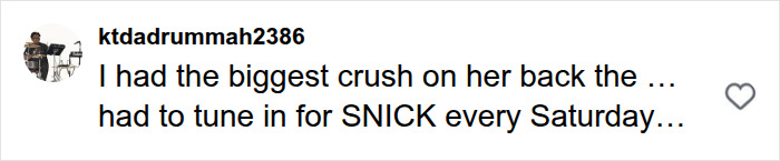 Screenshot of an online comment about Nickelodeon star Christy Knowings, mentioning a crush and SNICK. Screenshot of an online comment about Nickelodeon star Christy Knowings, mentioning a crush and SNICK.