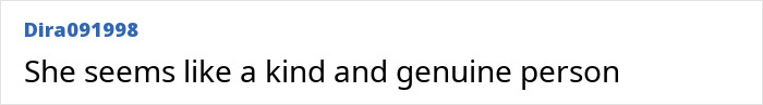 A comment describing The Office star as a kind and genuine person, discussing her TV career. A comment describing The Office star as a kind and genuine person, discussing her TV career.