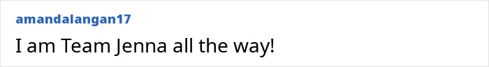 A fan comment expressing support for Jenna, an Office star who quit her TV career. A fan comment expressing support for Jenna, an Office star who quit her TV career.