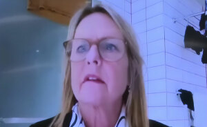 Politician Caught In Awkward Scandal After Constituents Notice Her Background In Livestreamed Meeting