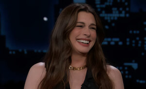 Anne Hathaway Pours Gas On Conspiracy Theories As Fans Analyze Bold Maternity Look For Jimmy Kimmel