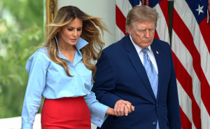 Melania Trump's Gesture With Donald Sparks Frenzy As She Reappears After Weeks Amid President's Aide Scandal