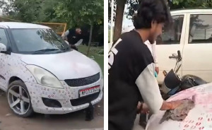 Man Faces Legal Trouble After Girlfriend Leaves 3,400 Lipstick Kiss Marks On His Car