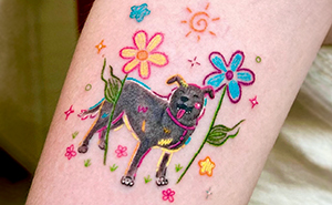 30 Tattoos By This Artist Inspired By The Unfiltered Creativity Of Childhood Crayon Drawings