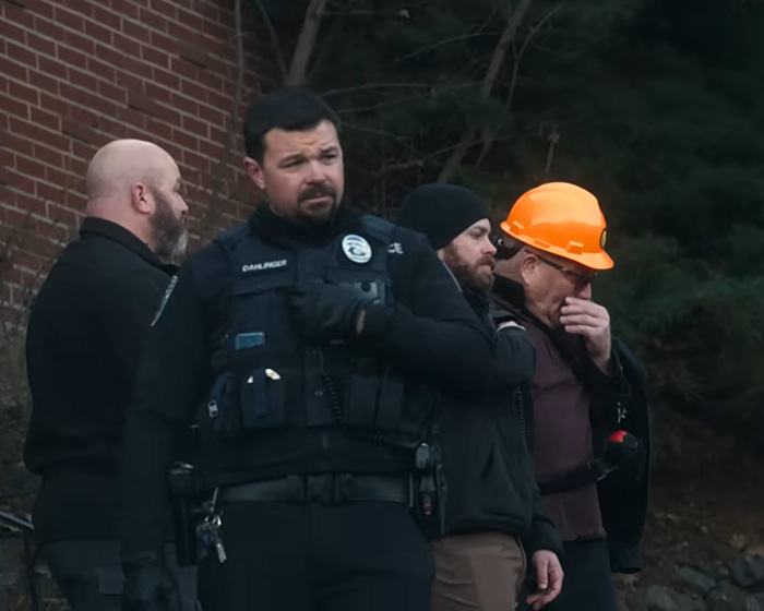 Police officers and other personnel near the house targeted by Bryan Kohberger, during the investigation. Police officers and other personnel near the house targeted by Bryan Kohberger, during the investigation.