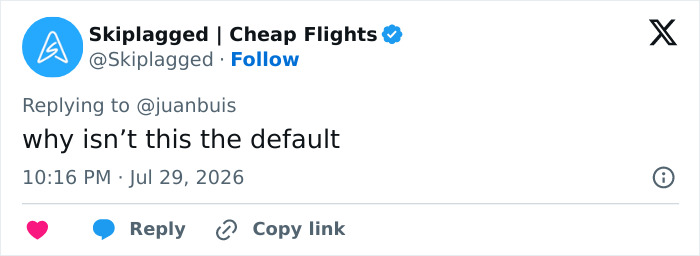 A Twitter comment asking why an engineer-reimagined recipe isn't the default way to present recipes.