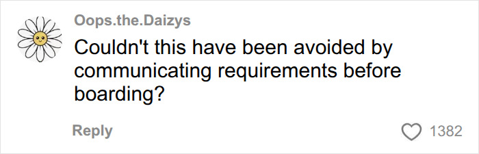 A netizen's comment asks if the airline flight issue could have been avoided with better communication. A netizen's comment asks if the airline flight issue could have been avoided with better communication.
