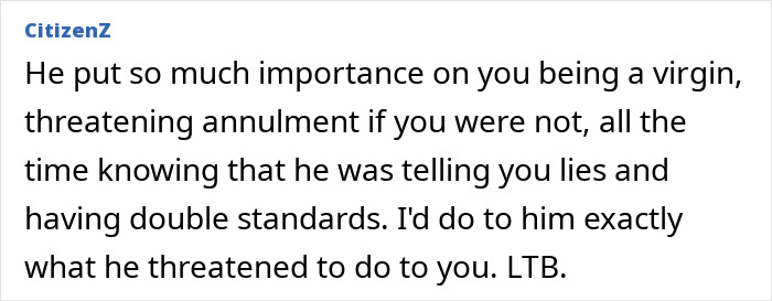 A pregnant woman cannot look at her husband the same after finding old messages; user discusses husband's double standards. A pregnant woman cannot look at her husband the same after finding old messages; user discusses husband's double standards.