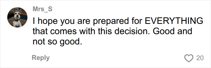 A comment from Mrs_S advising a woman about the decision to move into separate apartments from her husband. A comment from Mrs_S advising a woman about the decision to move into separate apartments from her husband.