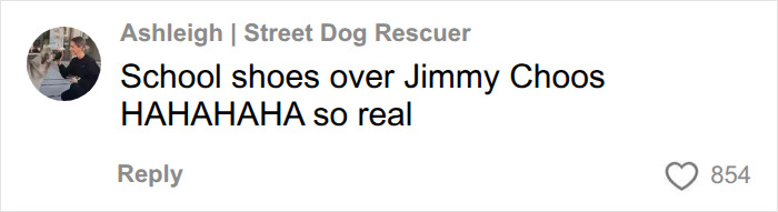 A comment from a woman goes viral about reasons she’s put off having kids, preferring school shoes over Jimmy Choos. A comment from a woman goes viral about reasons she’s put off having kids, preferring school shoes over Jimmy Choos.