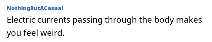 A comment attributing pulling sensations in scalp to electric currents passing through the body after showering at home. A comment attributing pulling sensations in scalp to electric currents passing through the body after showering at home.