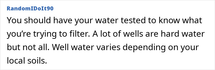 A comment suggesting water testing to determine the cause of pulling sensations in scalp after showering. A comment suggesting water testing to determine the cause of pulling sensations in scalp after showering.